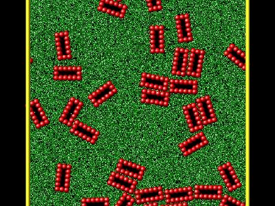 Rigid box particles for diffusion and viscosity