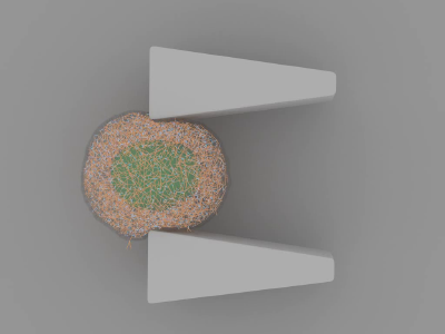 Probing eukaryotic cell mechanics via mesoscopic simulations