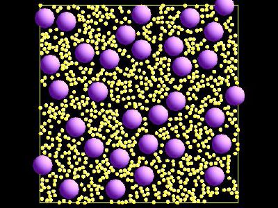 Colloids in solvent
