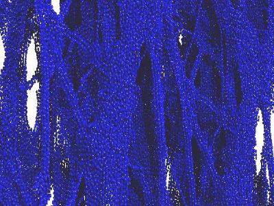 Crazing of entangled polymer chains