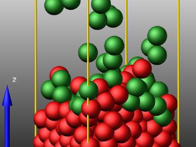 Deposition of atoms and molecules