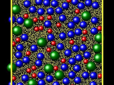 Poly-disperse spheroids for diffusion and viscosity