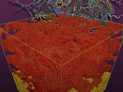 Crystallization of polyethylene melt
