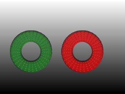 TLSPH example: two rubber rings impact each other