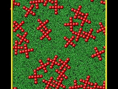 Rigid star particles for diffusion and viscosity